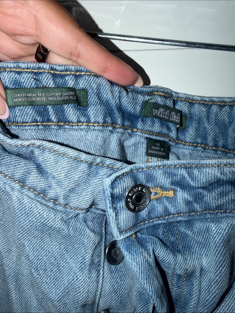 wild fable Faded Blue High-Rise Denim Shorts